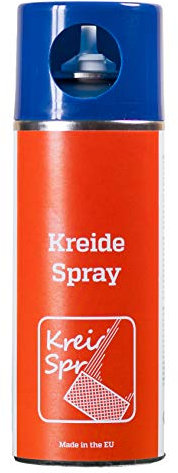 BERASIT Kreidespray, professionelle Sprühkreide für Markierung und Kennzeichnung, schnell trocknend, 400 ml, blau, Versandeinheit= 6 Dosen
