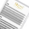 QUEWEL Faux Cils Individuel, Maquillage Cluster Eye Lashes 10D+20D D Curl Mix8-14mm Individual Lashes Extensions de cils bricolage pour Doux Léger et Réutilisable(10D+20D-D-MIX8-14)