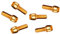 ihreesy Fahrrad Vorbau Schrauben,6 Stück M5 x 18 mm Stahl Fahrrad Vorbau Schrauben Fahrradlenker Vorbau Schrauben Mountainbike Kegelschrauben Schrauben mit Unterlegscheiben,Gold