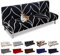 Lydevo Sofabezug ohne Armlehnen 3 Sitzer Sofabettüberzug Stretch Armlehne Sofabettüberzug Sofabezug Armlos Clic Clac Elastisch Couchbezug Futon für Klappcouch ohne Armlehnen，Schwarze Linie