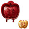 BEE&FLOWER Fall Hand Pie Moulds Apple Design Dough Press Mould 3D Mini Autumn Hand Pie Maker Apple Cookie Cutter Dough Press Kitchen Helper for Crust Empanada Pastry