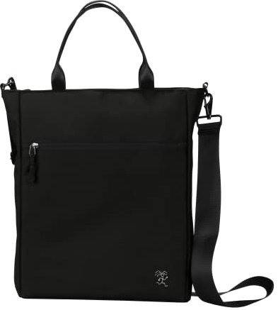 FUCHS & REBELL® Tote Bag JONA – Durchdachte 3-in-1 Laptoptasche mit vielen Fächern: Handtasche, Schultertasche/Umhängetasche & Crossbody Tasche 14L (Schwarz)