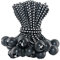 LOOGI Bungee Cord with Balls, 25Pcs 6 Inch Black Bungee Ball Cords, Heavy Duty Tarp Bungees Ties Elastic Tie Down Straps for Tarpaulin Tent Camping Pavilions Flag Marquee