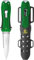 CRESSI Unisex-Adult Lizard Knife Green Professionelles Tauchermesser, Grün/Rostfreie Klinge/Schwarz Scheide, One Size