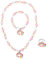 Abeillo 3 Stück Kinder Schmuck Set Kinderschmuck für Mädchen, Kleinkind Halskette Armband Ring Set, Regenbogen Perlenkette Perlenarmband Schmucksets für Party Geschenke Geburtstag