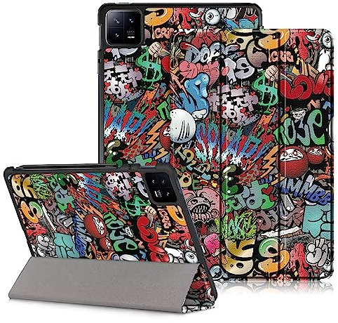 DINGGUAGUA Funda para Xiaomi Mi Pad 6/Mi Pad 6 Pro 11 Pulgadas 2023 Tablet Estuche con Función de Soporte y Auto Estela/Sueño,Pintada