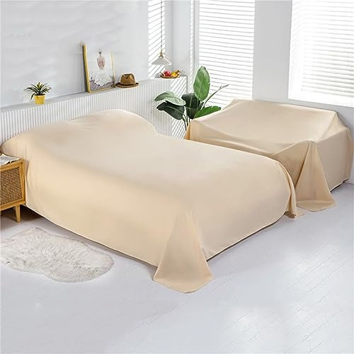 Highdi Staubschutz Abdeckung Möbel, Bett Staubschutz Möbel Möbelbezug Staubschutzhülle Protector für Bett Sofa Möbel für Abdeckungen im Innen- & Außenbereich (3 * 2.4m,Kamel)