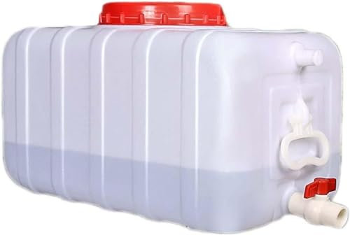 FIXARE JIESOO Kunststofftank Wassertank Regentonnen,25L/50L/75L/100L/150L/200L/300L Camping & Wandern Wasserspeicher Wasserbehälter Multifunktionaler Wassertank(100L)