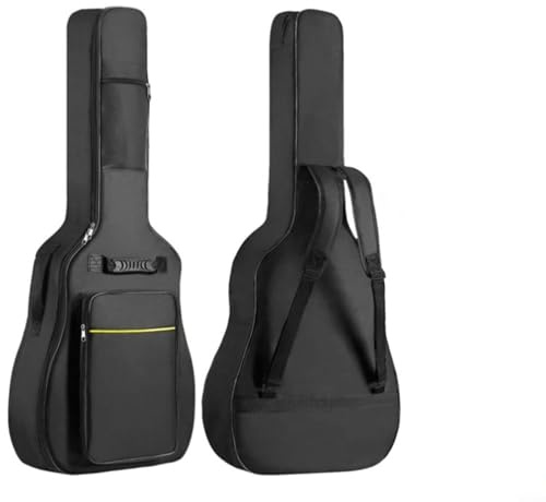Borsa per chitarra elettrica, 40 x 41 pollici, con imbottitura spessa, morbida copertura per chitarra acustica, tracolla regolabile, custodia morbida per chitarra acustica