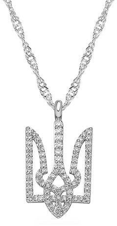 d'origine Ukraine Wappen Kette | Damen Silber
