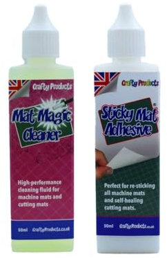 1x Sticky Mat Adhesive + 1x Mat Magic Cleaner Set - Cutting Mat Glue Machine Sticky Mat Craft Crafting Scan Cut