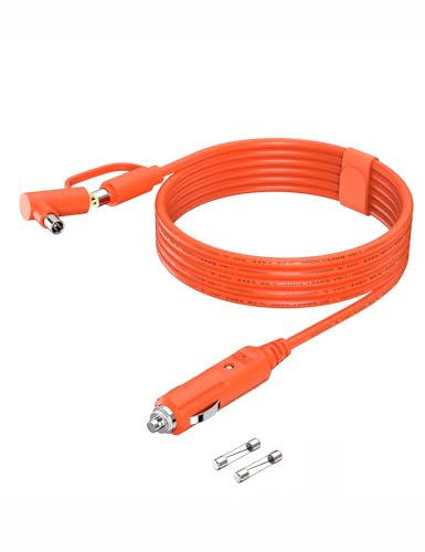 Tonton 2M Auto Zigarettenanzünder auf DC7909&DC8020, AutoLadegerät Adapter, 12V Ladegerät Kabel für Jackery Bluetti Anker und meinsten Tragbare Powerstation, Solargenerator, Solarpanel, RV, GPS usw.