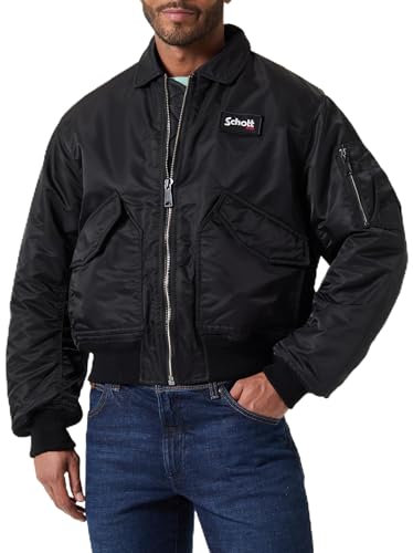 Schott NYC 21090rs Giacca, Nero, L Uomo