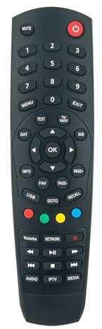 VINABTY Fernbedienung ersetzen Passend für Hitechbox Hitech Box 9000 9200 9900 Set Top Box