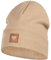 Smarilla Mütze Beanie Mädchen Damen Kinder Übergangsmütze gerippt, Größe: 46-48, Farbe: Beige
