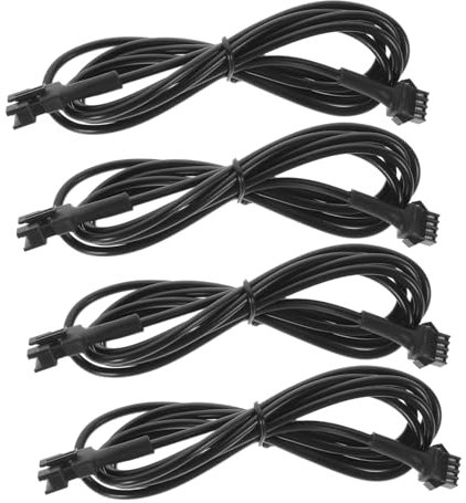 Anneome 4-polige Verlängerungskabel Für Neonlichter Flexibles PVC Verlängerungskabel Für Auto Beleuchtung Kompatibel Mit Neon Streifen Vielseitiges Lichtverlängerungskabel