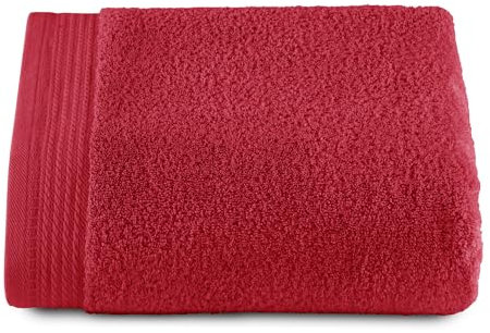 Top Towel - Premium - Grandes Serviettes de Bain - Serviettes de Bain - 1 Grande Serviette de Douche - 100 x 150 cm - 100% Coton - 600 grammes - Rouge