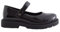 Generic Girls Black Patent Mary Jane School Shoes Pumps Dolly Work Strap Hook &Loop Size C10-5 (Black, UK Footwear Size System, Big Kid, Women, Numeric, Medium, 3)
