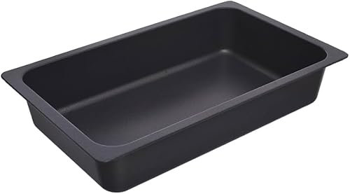 AMT Gastroguss Gastronorm - Behälter extra hoch GN 1/1 glatter Boden, Nicht-Induktion, 53 cm x 32,5 cm, 10 cm hoch, ohne Griffe, Lotan® Antihaft-Veredelung, AMZN-105333