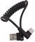 Cable USB C en espiral USB a USB C Cable en espiral para automóvil Cable retráctil USB C corto 60 W Rápido 480 Mbps Cable de datos USB en espiral Tipo C Cable