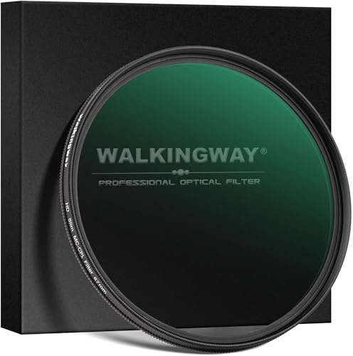 Walking Way 77mm Circular Polarizing Filter Ultra-Slim MC CPL Filter Optical Glass Circular Polarizer Filter for Camera Lens