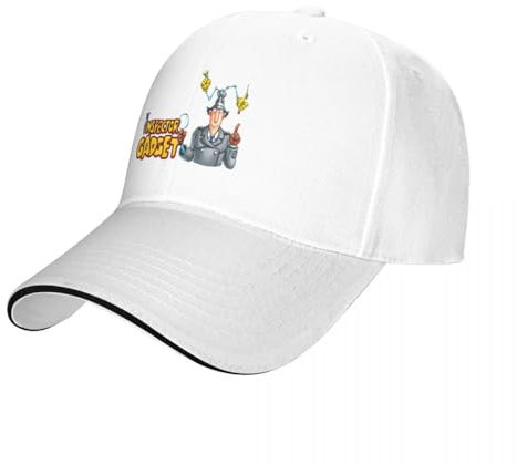 EIILHUED Inspector Gadget Inspector Gadget Dibujos Animados Inspector Gadget Disfraz Gorra de béisbol Gorra Snapback Gorra Derby Hombre Mujer