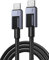 UGREEN Câble USB C 60W PD Charge Rapide Nylon Tressé Compatible avec iPhone 16 Plus Pro Max 15 Galaxy S24 Plus Ultra S23 A55 A35 Pixel 9 8 Pro iPad Pro Air MacBook Pro PS5 Manette (3M)