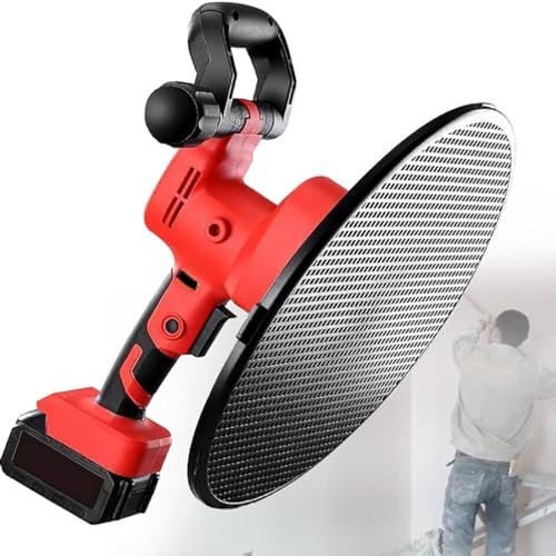 Machine Électrique De Lissage De Mur,Ponceuse À Béton Électrique,Truelle Électrique De Mortier De Plâtre De 80 À 200 Tr/min 1680 W,Machine De Finition De Mortier De Mur,Version À Une Batterie(Onebatte