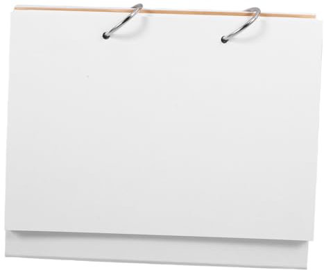 ROMISBABA Diy Blanker Tischkalender Fotokalender Für Schule Büro Individuelle Gestaltung Mit Weißen Seiten Für Zeichnungen Und Kreative Projekte Langlebig Und Platzsparend