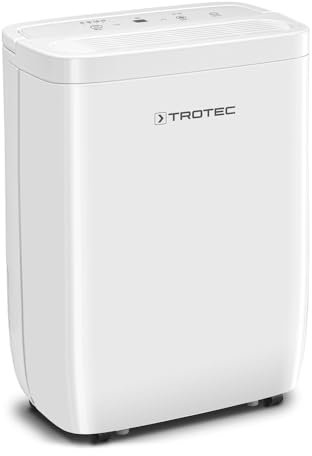 TROTEC Deumidificatore elettrico TTK 27 E - Potenza 12 L/giorno - Superficie 15 m²/37 m³ - Deumidificatore con spegnimento automatico