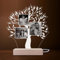INDIGOS UG - LED Lampe personalisiert - Baum, 3 Bilder - Holzsockel - Familie, Liebe - Wunschbild, Wunschtext - personalisierte Lampe Deko, Weihnachten, Geburtstag, Geschenk