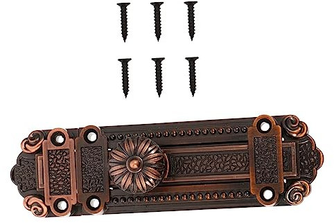 NUOBESTY 1 Pestillo Antiguo Rojo Pestillo Retro Vintage Cerradura De Seguridad Para Puerta Pestillo Para Ventana Cerradura Antigua Herrajes Vintage Cerraduras De Guillotina Vintage