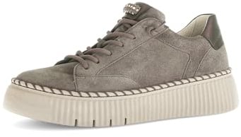 Gabor Damen Low-Top Sneaker, Frauen Halbschuhe,Best Fitting,Sportschuhe,Freizeitschuhe,Turnschuhe,Laufschuhe,Mohair/Bronce,44 EU / 9.5 UK