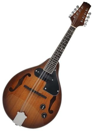 Eight String Mandolin Electric Guitar Original Wood Color Glossy Material Acoustic Mandolin Instrument(2)