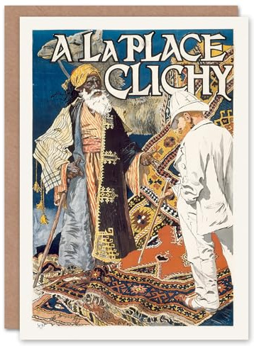 Artery8 Eugene Grasset Art Card Place Clichy Art Nouveau Advert