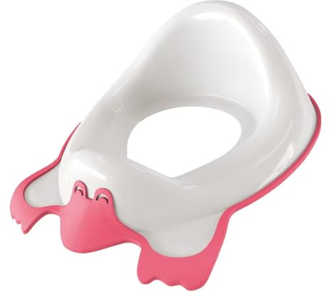 DURA HOME Children’s Toilet Seat – Lightweight & Non-Slip Toddler Potty Training Adapter, Antibacterial, Comfortable & Safe Toilet Reducer for Kids & Toddlers (Pink)