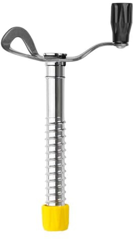 Grivel Helix Grau - Bewährte einfache Eisschraube, Größe M - Farbe Silver - Black