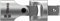 Wera 05003528001 1/4-Inch 8795 A Zyklop Universal Joint - Silver