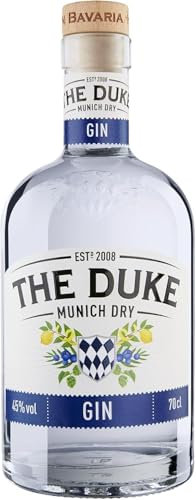THE DUKE - Munich Dry Gin - Bio Gin mit Wacholder, Hopfen & Malz - Kräftig, würzig & frisch - Vegan - Hergestellt in Bayern - 45% vol. Alkohol - 70 cl