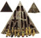 Ebros Ägyptische Monument Pyramid Display Statue mit 16 Miniatur Götter Anubis Osiris Maat Isis Bastet Sekhmet obelilsk Sphinx und mehr für Edukativ und dekorativ Mittelpunkt