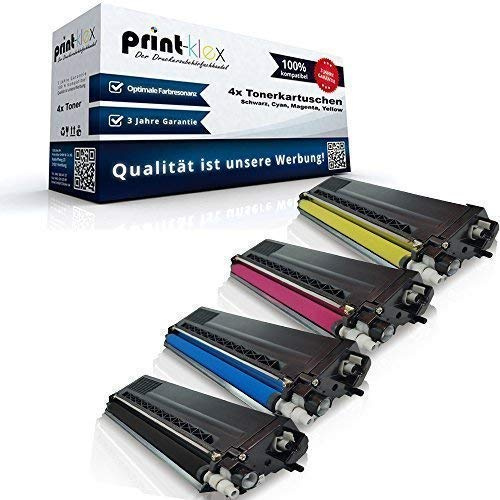 4X Print-Klex Tonerkartuschen kompatibel für Brother HL L 9200 CDWT HL L 9300 CDWTT MFC L 9500 Series MFC L 9550 CDW MFC L 9550 CDWT TN 900 bk TN 900 c TN 900 m TN 900 y Black Cyan Magenta Yellow Spa