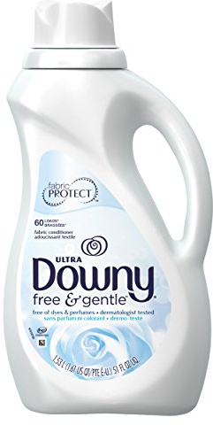 Downy Free & Gentle Liquid Fabric Conditioner (Fabric Softener), 51 FL OZ