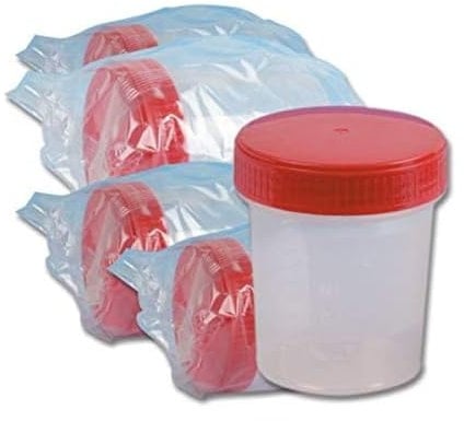 GIMA Contenedor de orina, estéril, 120 ml (paquete de 250), 100ml, Sterile
