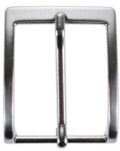 La Bottega del Calzolaio Fibbia per Cintura Uomo 3,5 cm Nichel Free Anallergica - Ricambio Fibbia Cinture in Pelle, Scamosciate, Tessuto, Cuoio - Metallo Finitura Argentata Opaca
