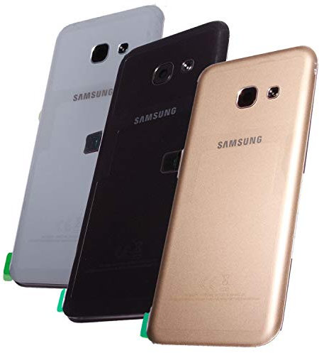 Original Samsung Galaxy A3 2017 SM A320F A320 Akkudeckel Backcover Akku Deckel Akkufachdeckel Batterieabdeckung Rückseite Cover Kameralinse + Klebestreifen Gold GH82-13636B