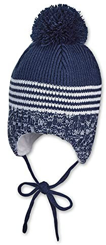 Sterntaler Baby - Jungen Strickmütze Mütze, Blau (Marine 300), 51
