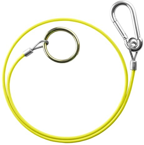 BITS4REASONS NEW MODEL MAYPOLE MP5015B BREAKAWAY CABLE PVC HI VIS YELLOW 1M x 3MM SAFETY TRAILER CARAVAN CABLE