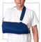 Ortones - Verstellbare Armschlinge Sling für rechten Arm und Schulter mit Anti-Rotationsgurt - Immobilisator Universalgröße - Blau