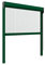 Zanzanet Zanzariera verticale 50 mm per finestre su misura personalizzabile a rullo con catena telaio con profilo robusto e resistente in alluminio Made in Italy Verde Raffaello