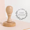 Stamp by Me | Ex Libris Stempel | Personalisierte Holzbuchstempel | Bibliothek Briefmarken | Für Bücher, Seite, Brief | Lehrer | Buch Gehört zu | Bookplates | Runde | 4 Designs